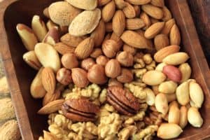 Variety bowl of nuts