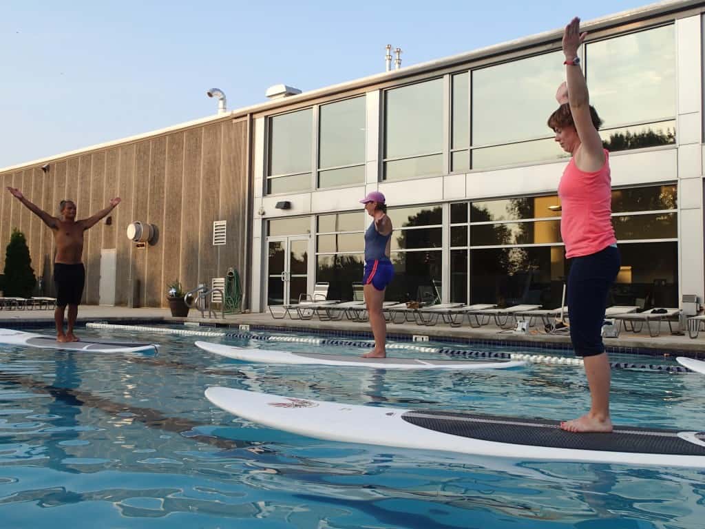 Stand Up Paddle Board Yoga at Elite Sports Clubs