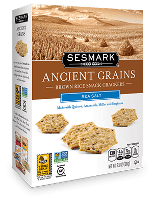 Sesmark Ancient Grains all natural snack crackers