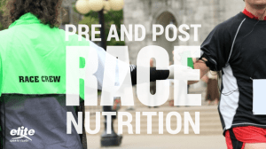Pre and Post Race Nutrition Tips