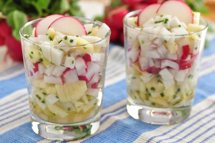 Salad in Glass Cup
