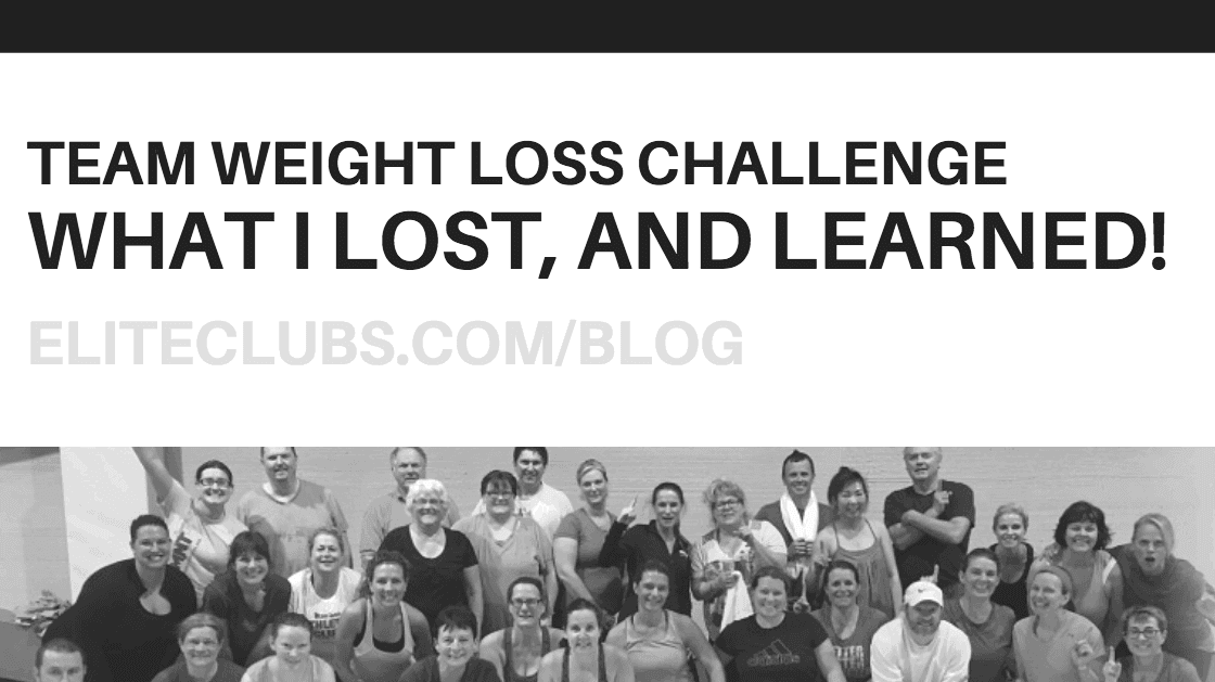 Team Weight Loss Challenge - What I Lost, and Learned!