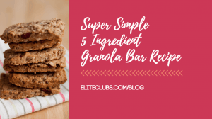 Super Simple 5 Ingredient Granola Bar Recipe