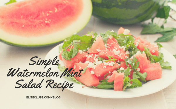 Simple Watermelon Mint Salad Recipe