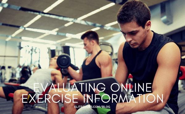 Evaluating Online Exercise Information