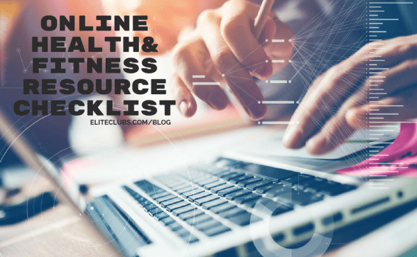 Online Health and Fitness Resource Checklist