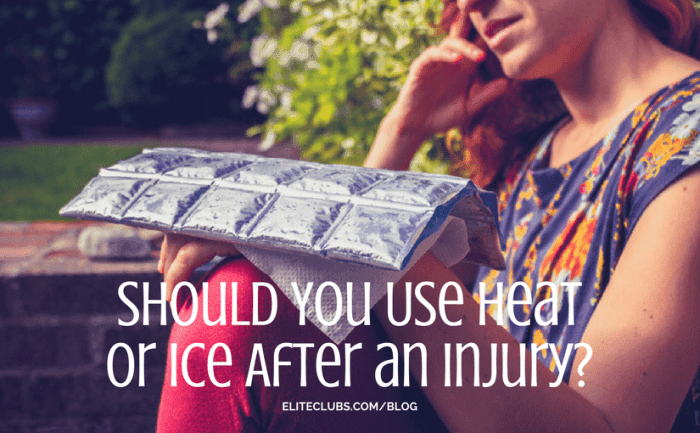 Should You Use Heat or Ice After an Injury? - Elite Sports Clubs