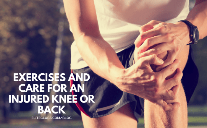 Exercises and Care for an Injured Knee or Back