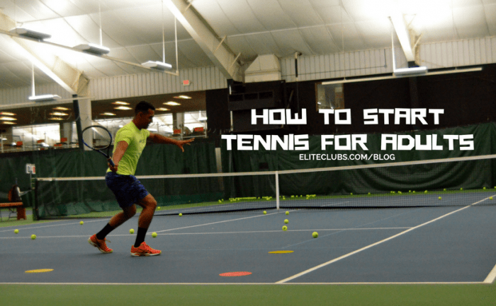 How to Start Tennis for Adults