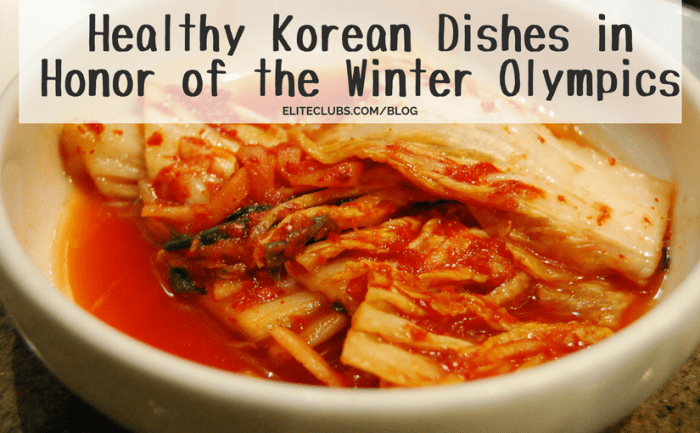 Healthy Korean Dishes in Honor of the Winter Olympics