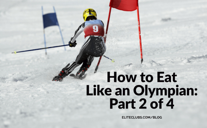 How to Eat Like an Olympian Part 2 of 4