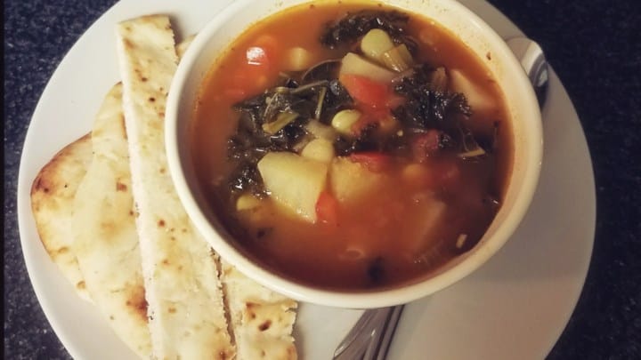 vegetarian kale soup