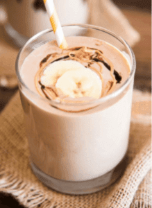 chocolate peanut butter banana smoothie