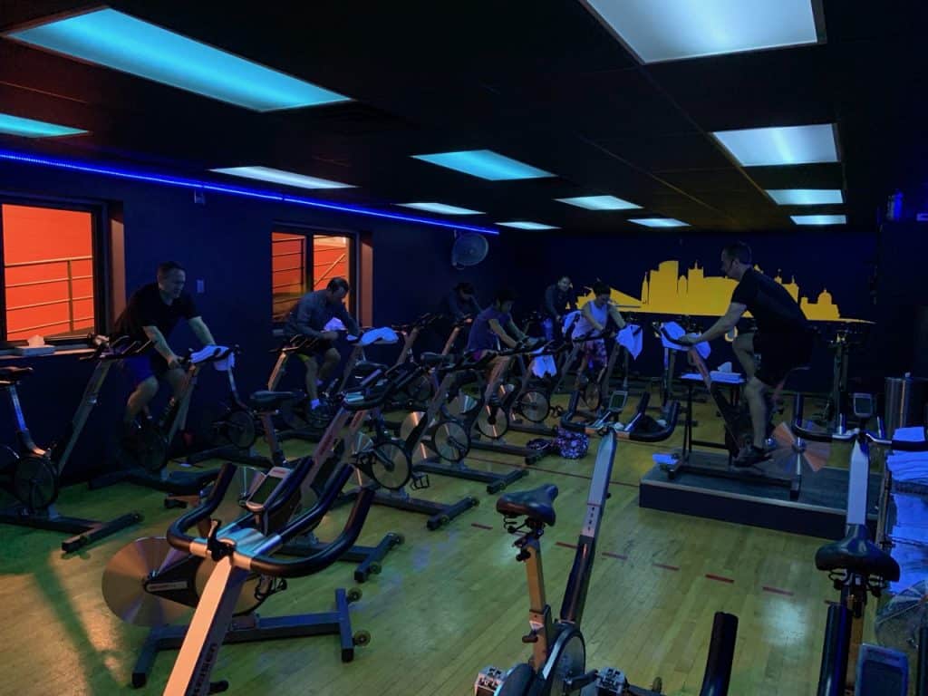 spin class at Elite Sports Clubs