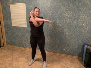 Cross-Body Shoulder Stretch example