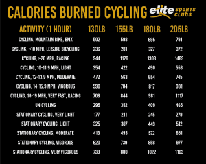 calories burned cycling