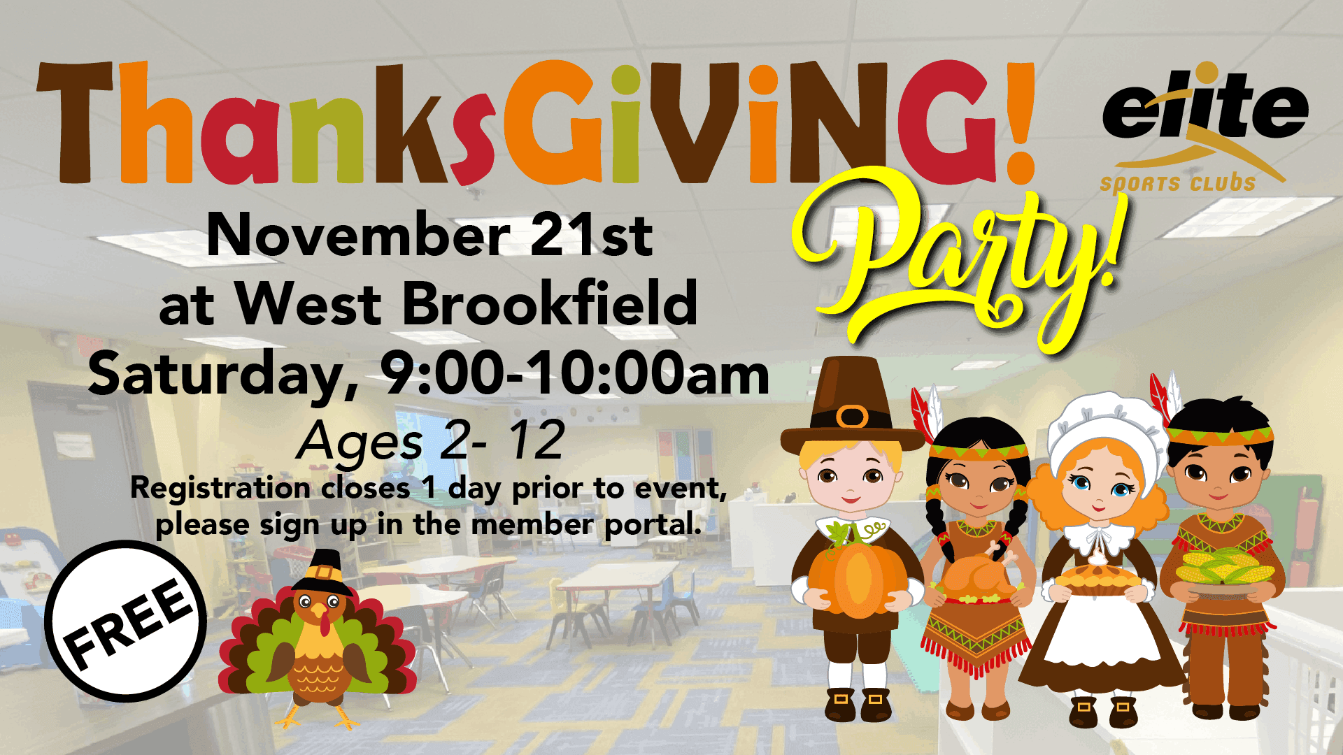 Thanksgiving Party - Elite West Brookfield - November 2020