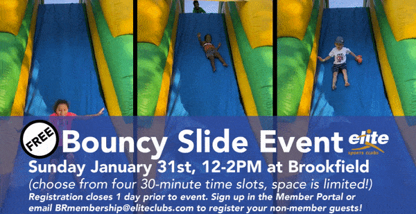 Free Bouncy Slide Event - Elite Brookfield - January 2021