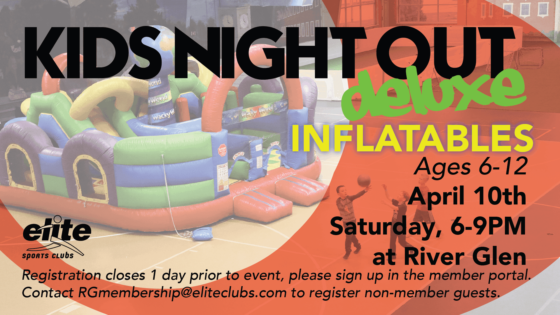 Kids Night Out Deluxe Inflatables - Elite River Glen - April 2021