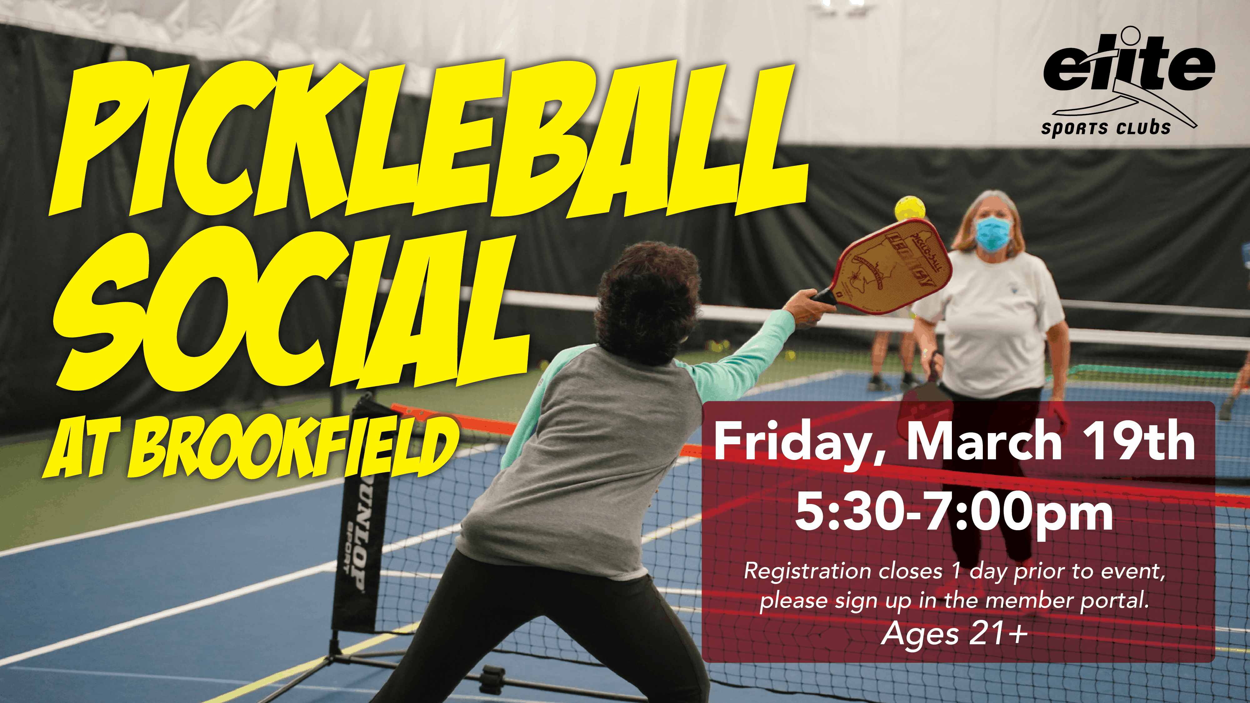 Pickleball Social - Elite Brookfield - March 2021
