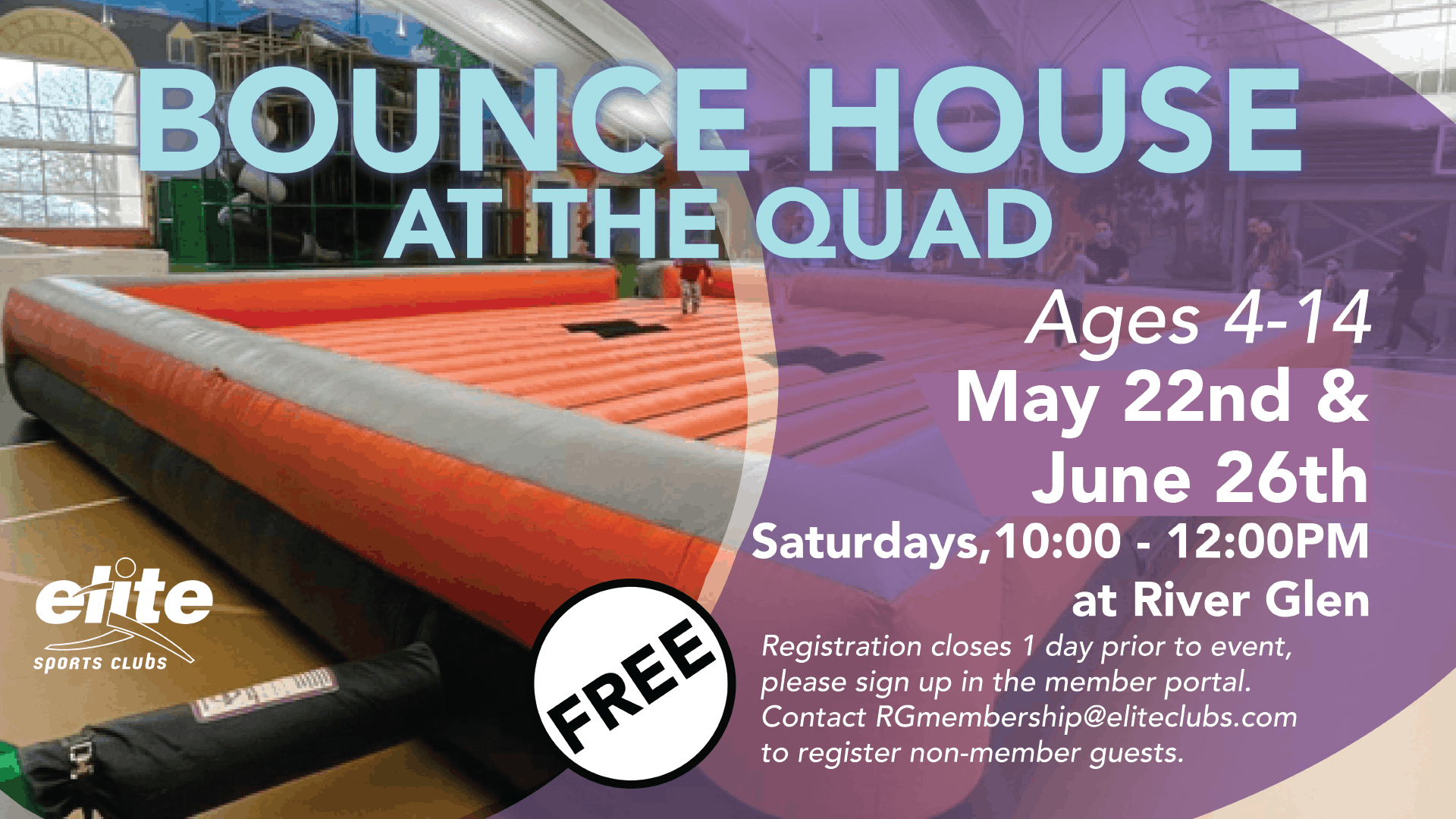 Bounce House at the Quad - Elite River Glen - Spring 2021