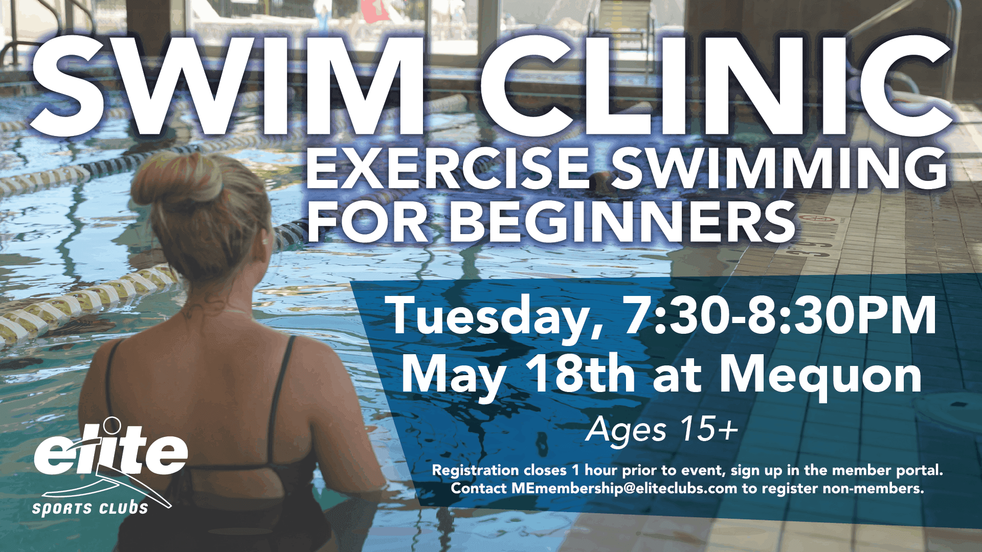Swim Clinic - Exercise Swimming for Beginners - Elite Mequon - May 2021