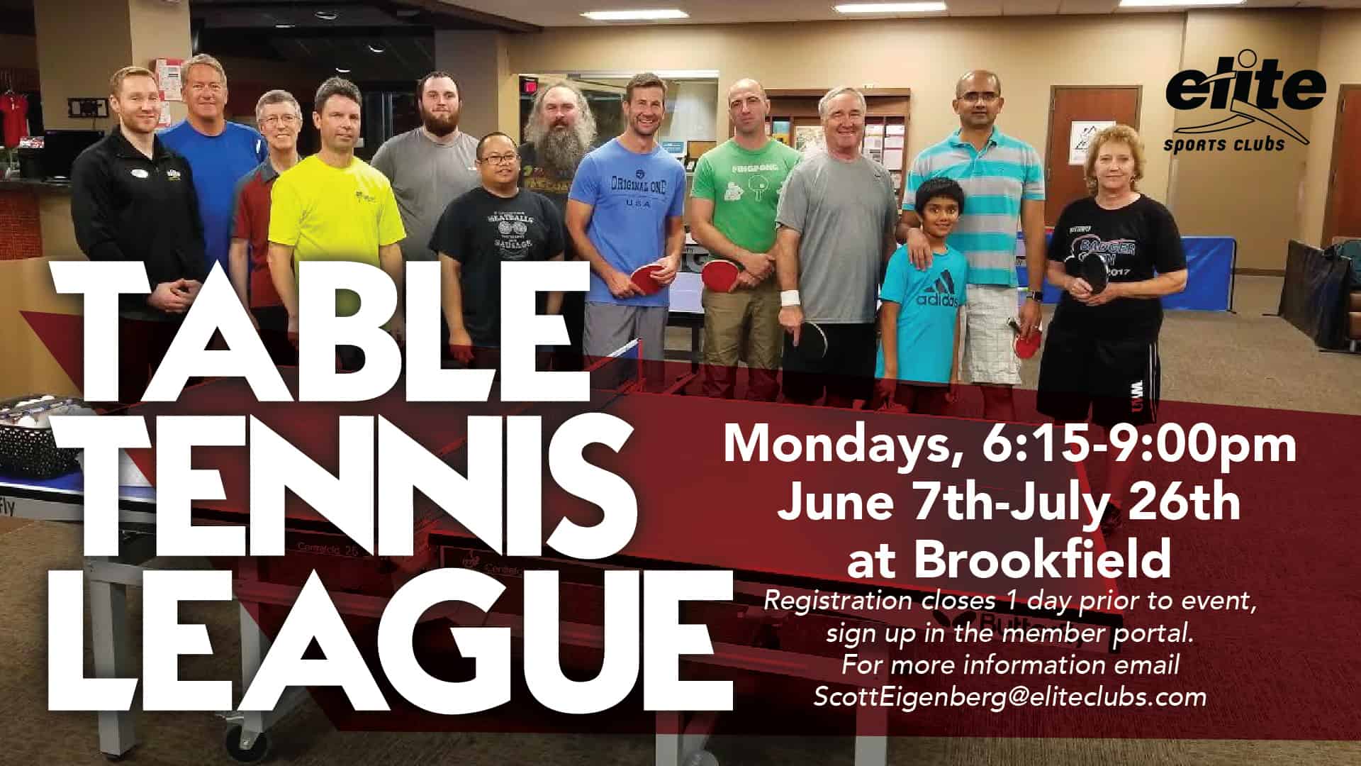 Table Tennis League - Elite Brookfield - June 2021