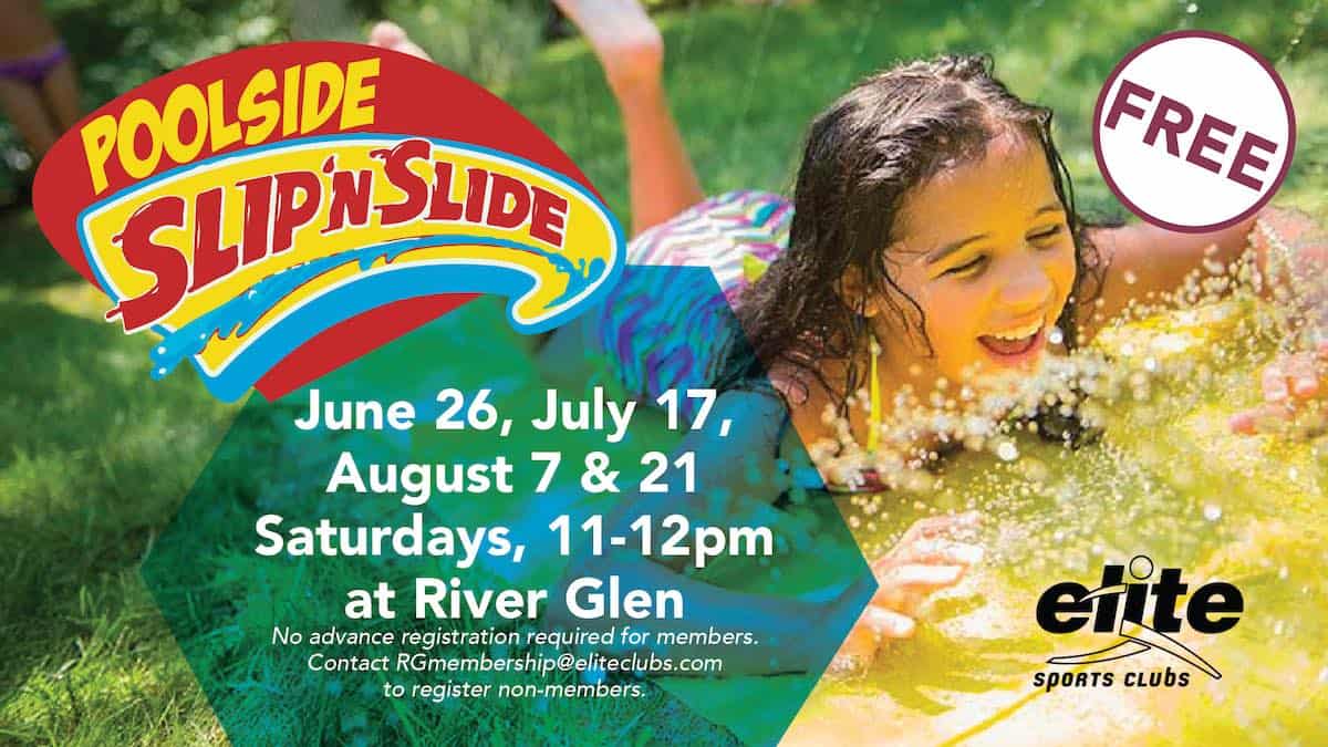 Poolside Slip N Slide - Elite River Glen - Summer 2021