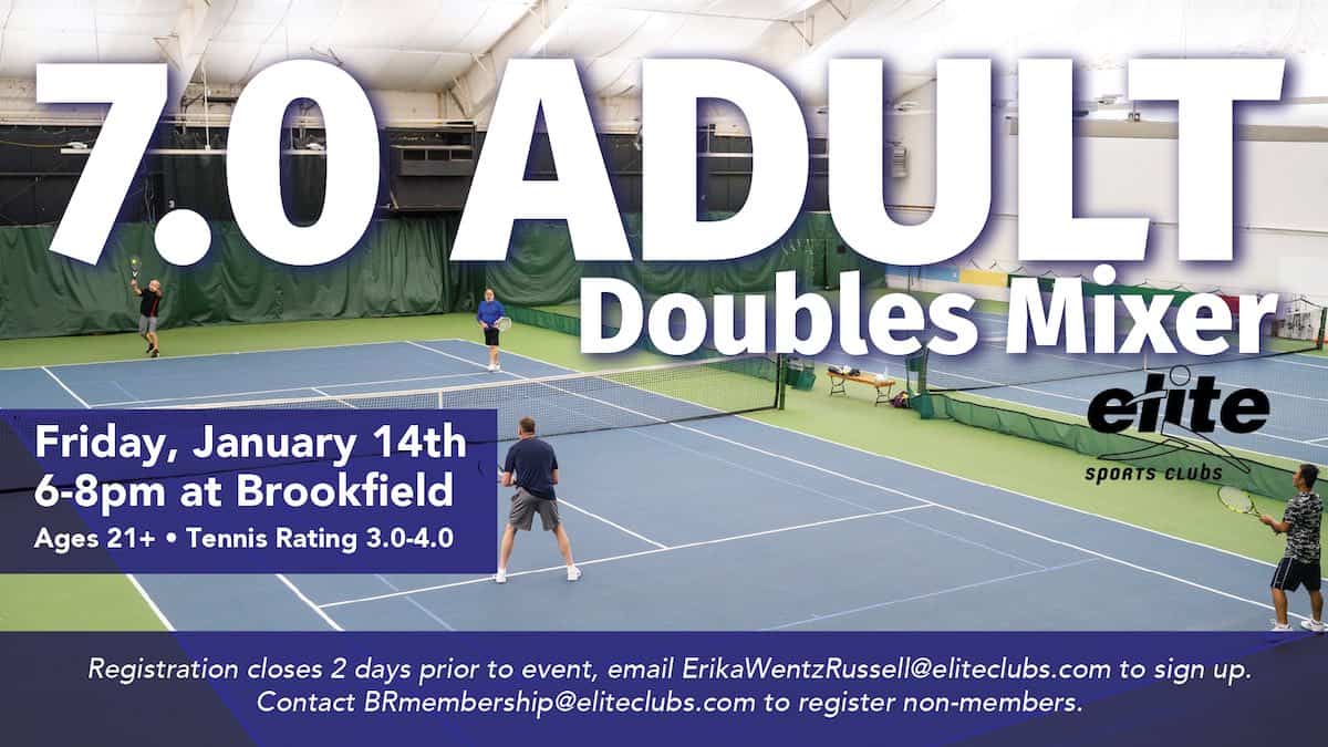 Adult Doubles Mixer - Brookfield - January 2022