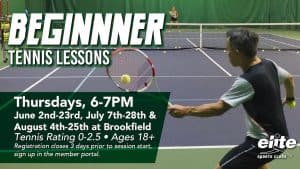 Beginner Tennis Lessons - Brookfield - Summer 2022
