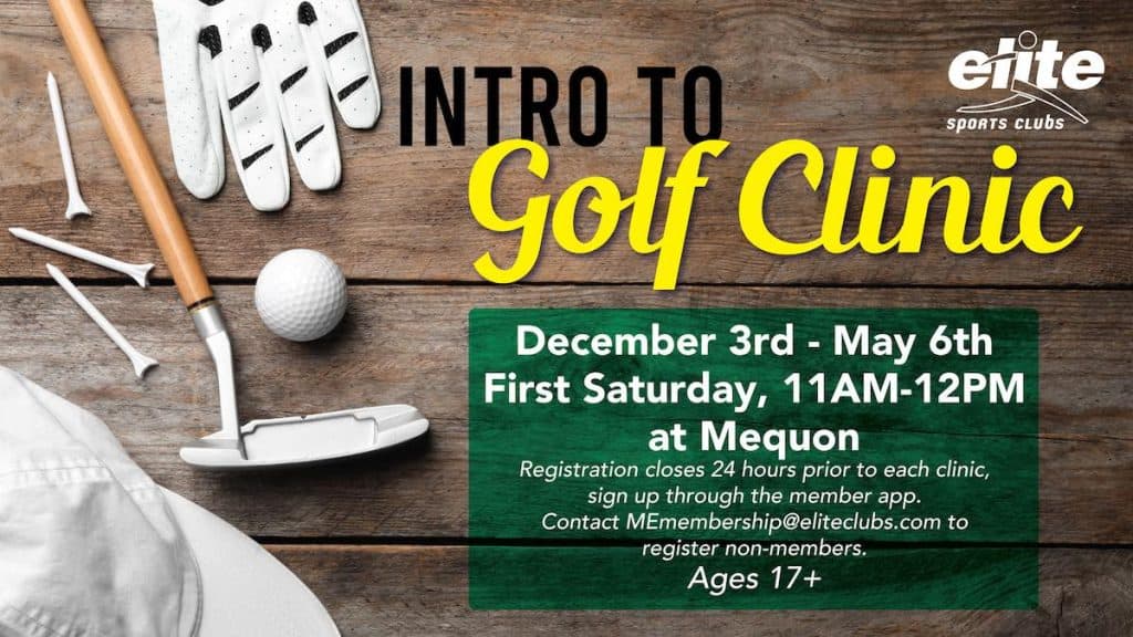 Intro to Golf Clinic - Mequon - December 2022-May 2023