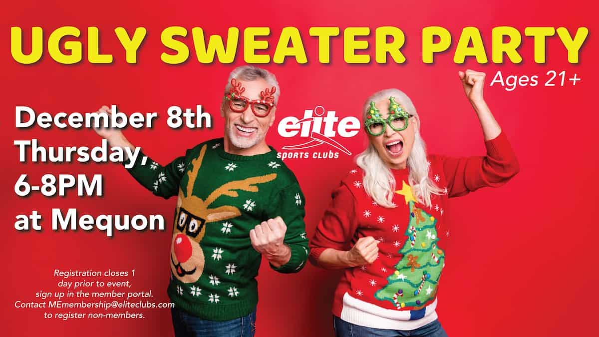 Ugly Sweater Holiday Party - Elite Sports Clubs