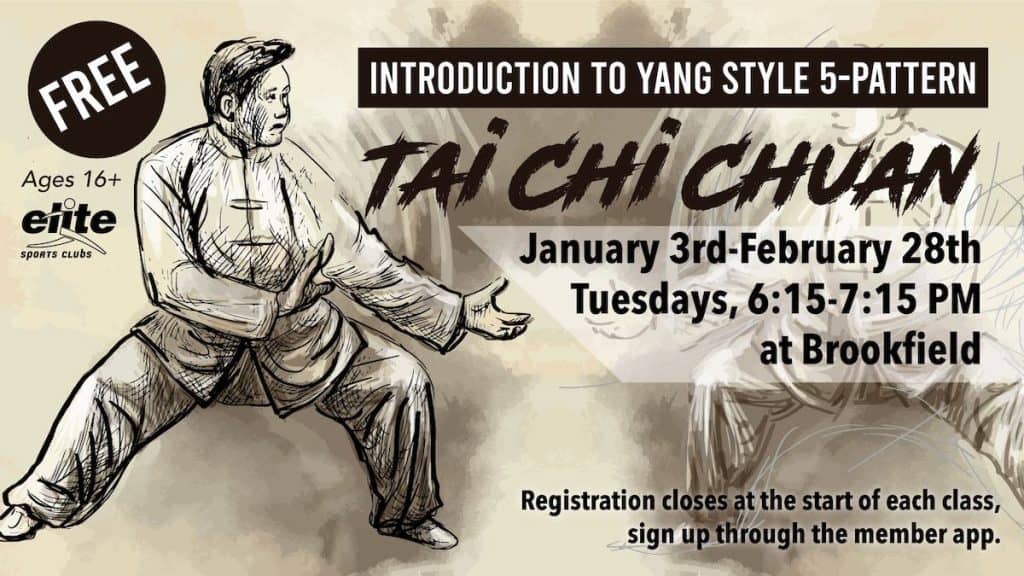 Introduction to Yang Style 5-Pattern Tai Chi Chuan - Brookfield - Winter 2023