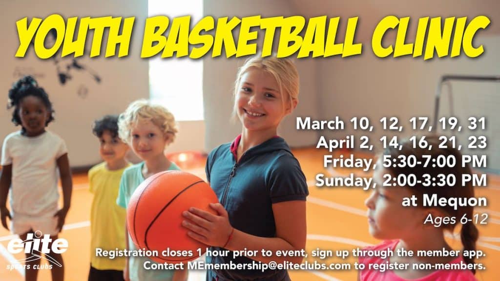 Youth Basketball Clinic - Mequon - March-April 2023