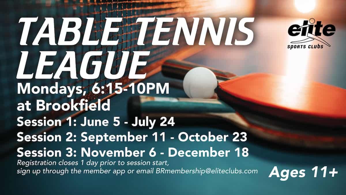 Table Tennis League - Brookfield - Summer/Fall 2023