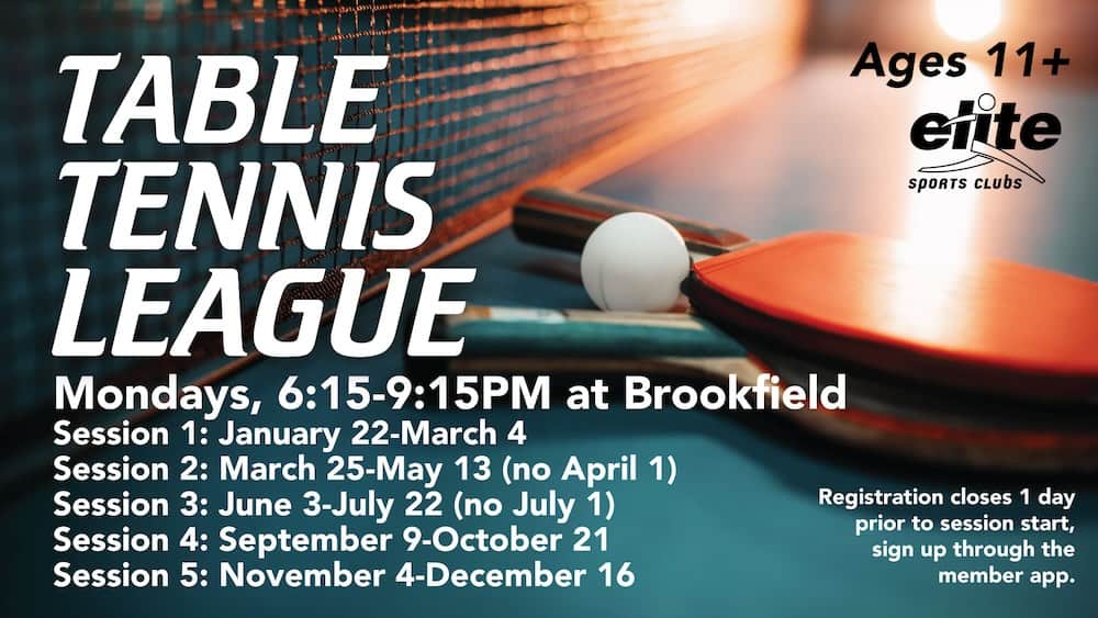 Table Tennis League - Brookfield - 2024