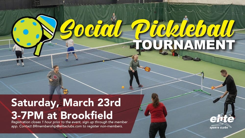 Social Pickleball Tournament - Brookfield - March 23 2024