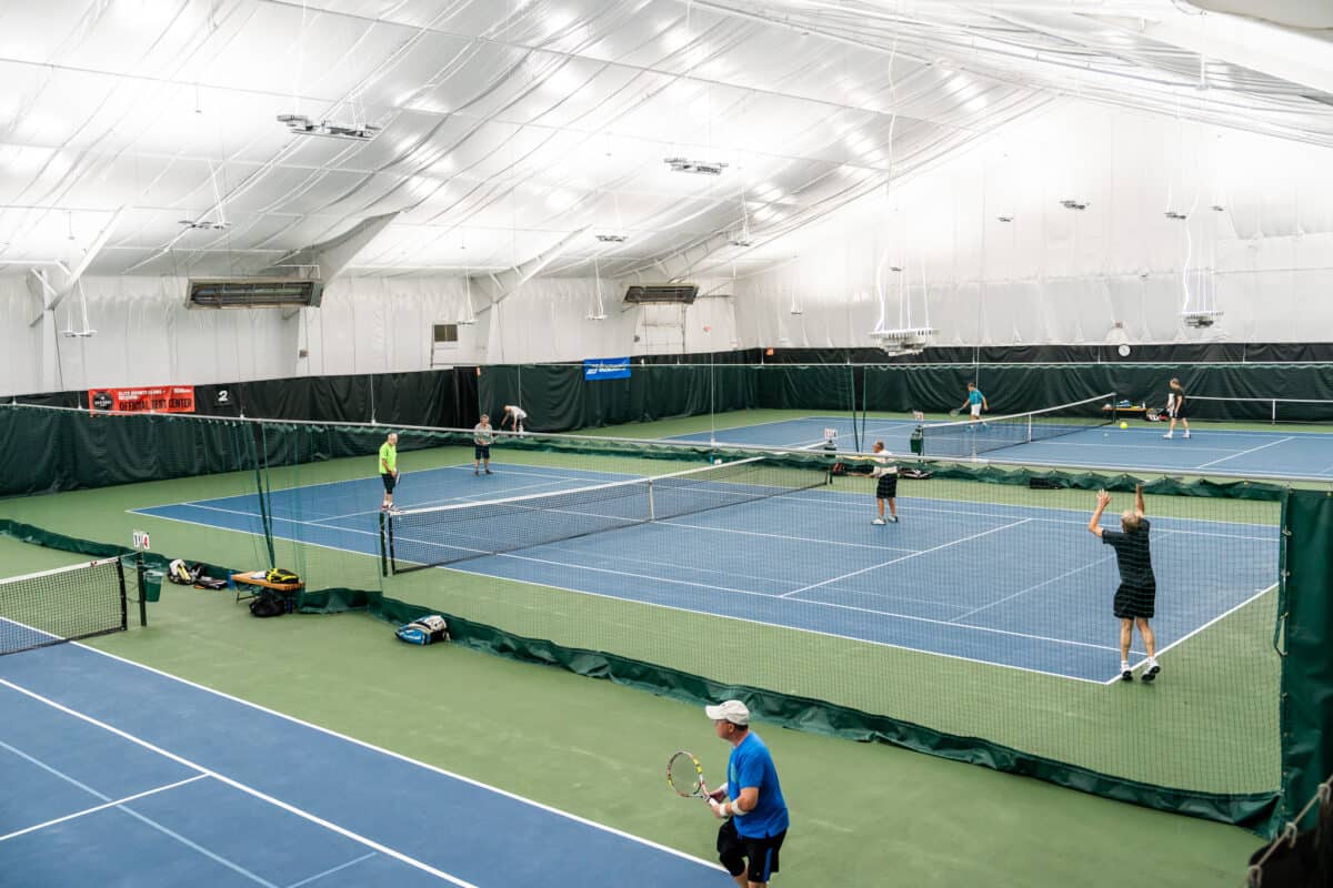 indoor fitness transition fall - tennis