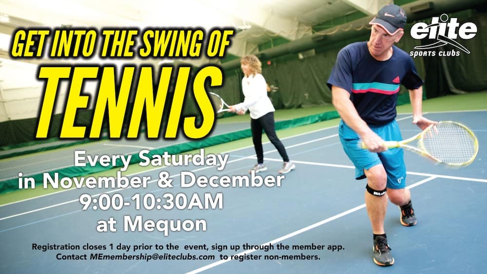 Get into the Swing of Tennis - Mequon - November-December 2024