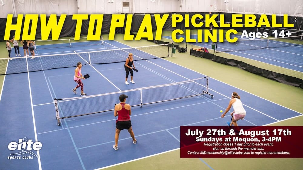 How to Play Pickleball Clinics - Mequon - July August 2025