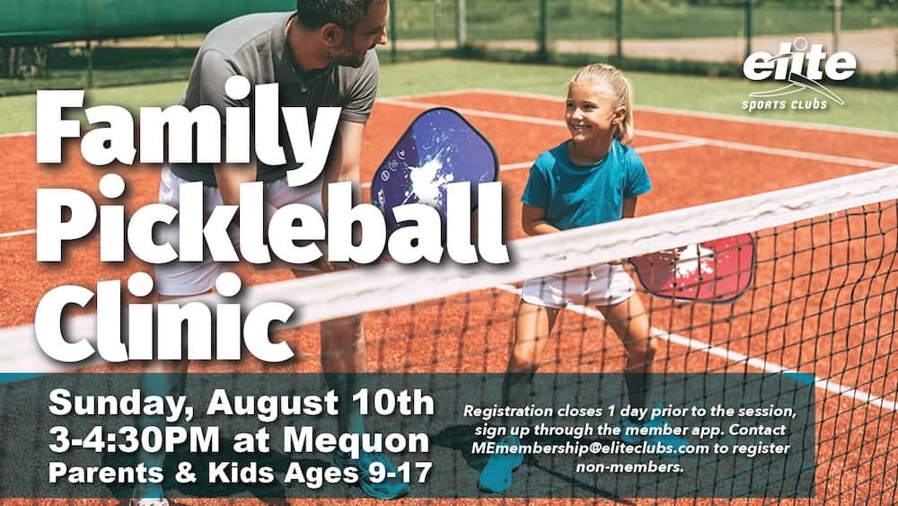 Family Pickleball Clinic - Mequon - August 10 2025