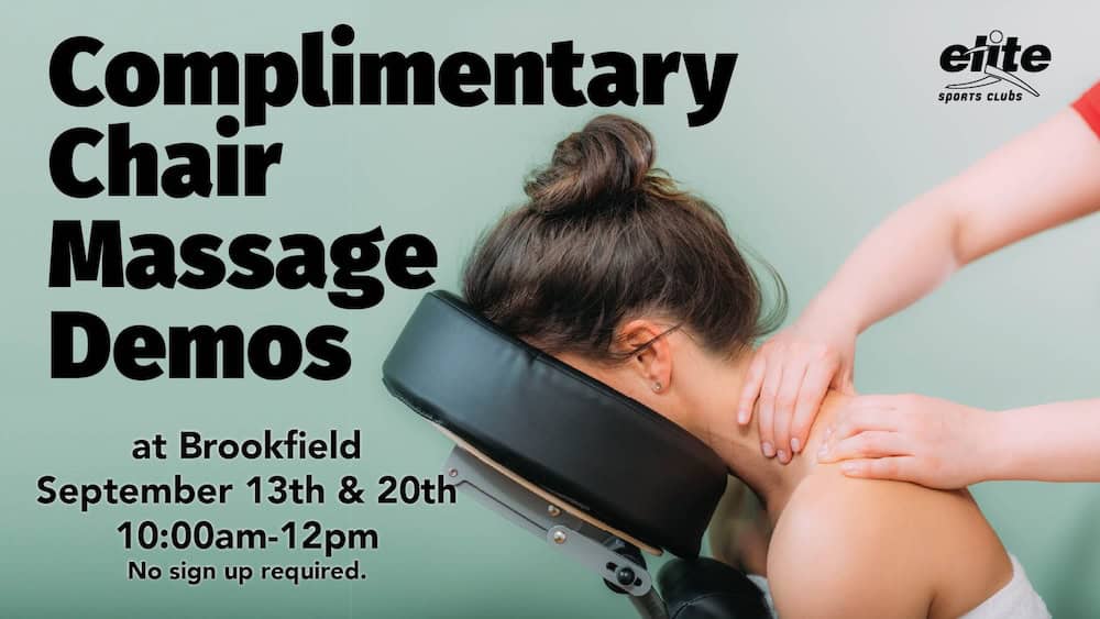 Complimentary Chair Massage Demos - Brookfield - September 2025