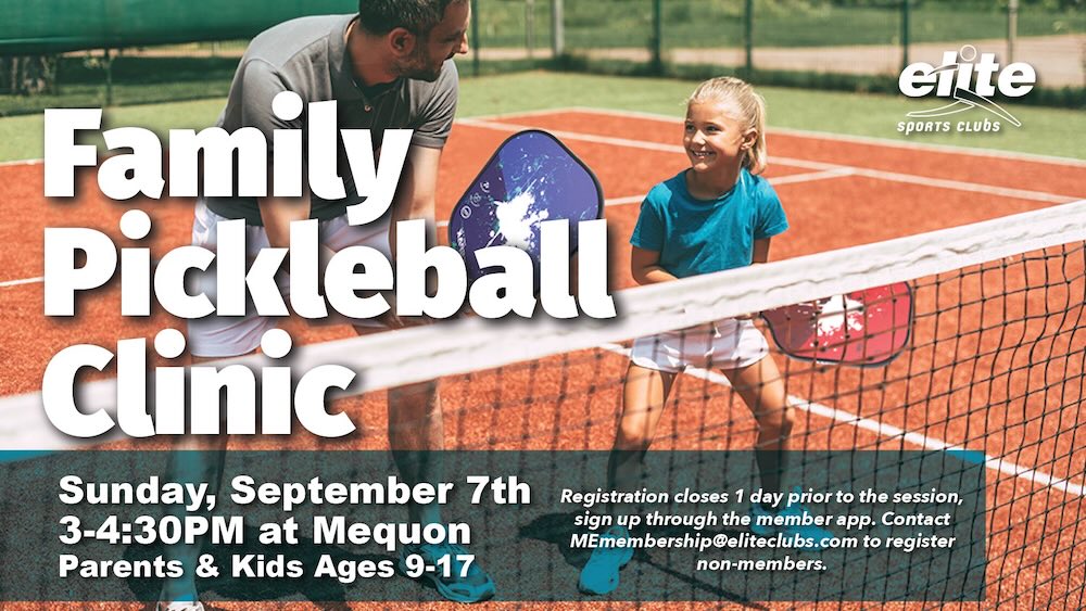 Family Pickleball Clinic - Mequon - September 7 2025