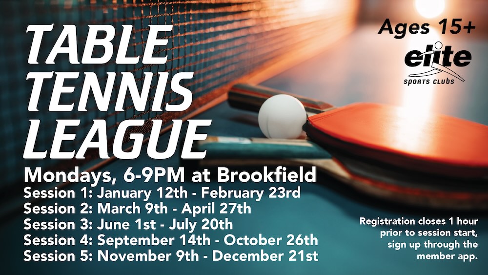 Table Tennis League - Brookfield - 2026