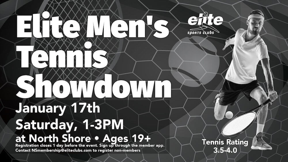 Elite Men's Tennis Showdown - North Shore - January 17 2026