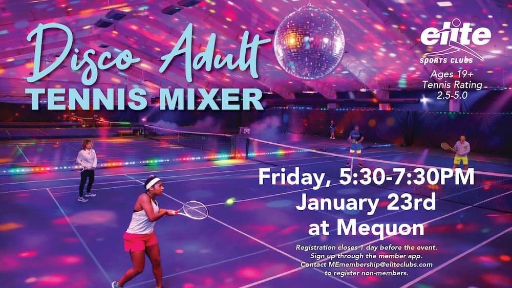 Disco Adult Tennis Mixer - Mequon - January 23 2026