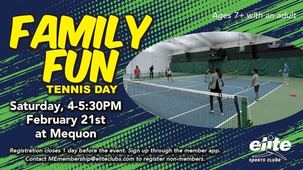 Family Fun Tennis Day - Mequon - February 21 2026