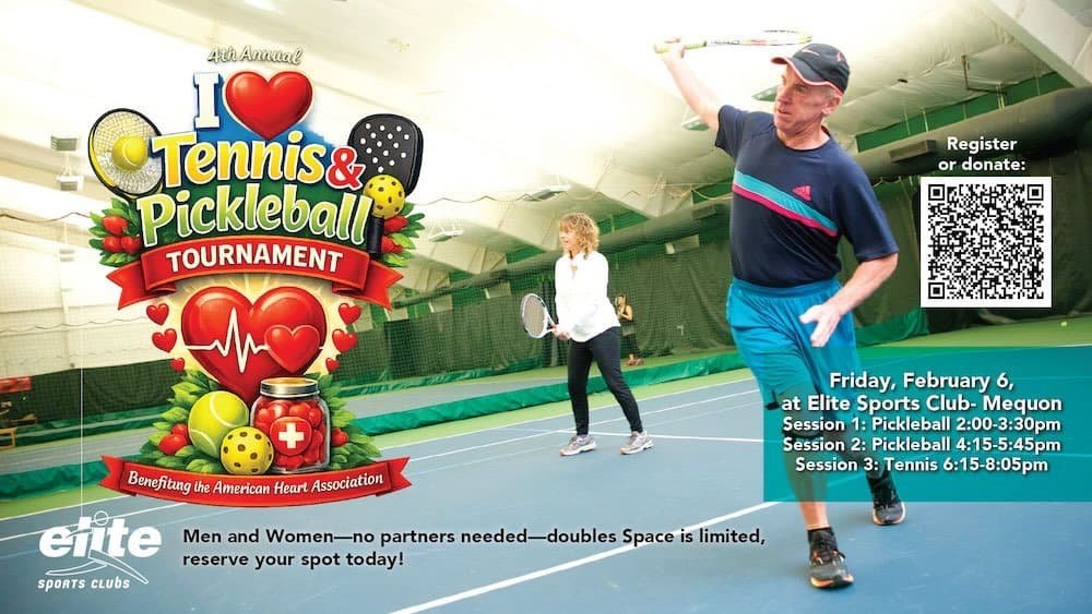 I Heart Tennis & Pickleball Tournament - Mequon - February 6 2026