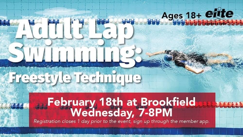 Adult Lap Swimming Freestyle Technique - Brookfield - February 18 2026