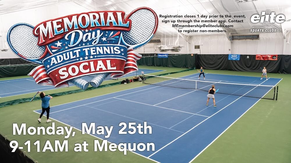 Memorial Day Adult Tennis Social - Mequon - May 25 2026